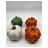 Lot Of 4 Pumpkin Table Decor