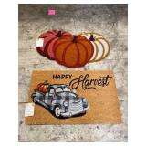 Lot Of 2 Fall Door Mats