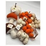 Large Lot of Pumpkin/House Decor, Includes Small P