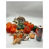 Large Lot of Fall Decor, Includes Mini Pumpkins, R