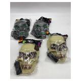 Lot Of 4 Light Up Masks