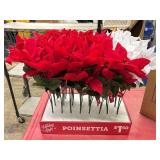 24 count artificial poinsettias