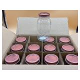 New 12 pack 32OZ glass jars
