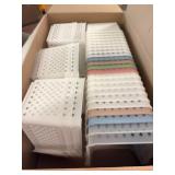 Bulk lot of over 30 white and multi color stacking