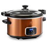 Toastmaster 4-Quart Digital Slow Cooker with Locki