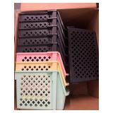 New variety of stackable storage bins, multi color
