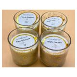 New 4-count Apple harvest candles