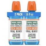 Exp 3/2028 TheraBreath Fresh Breath Mouthwash, Icy