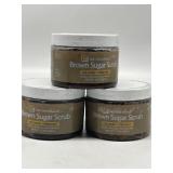 Lot of 3, Brown Sugar Scrub Face Foot & Body Exfol