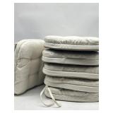 Lot of 6, 16 x 16 Inches Non Slip Cushions for Din