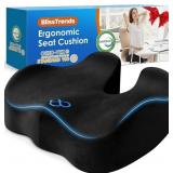 BlissTrends Seat Cushion with Velvet Cover, Thick