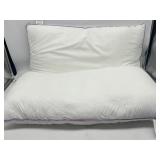Lot of 2 32 x 16 Inches Bed Pillows, White with Pu