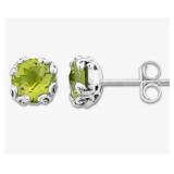 Eli Pebble - Peridot Birthstone Ear Studs, August