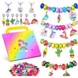 BDBKYWY Girls Charm Bracelet Making Kit - Kids Uni
