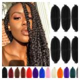 Afro Twist Hair 24 Inch 6 Packs Black Pre-Separate