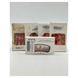 6 Box Sets Of Square And Almond Press On Nails