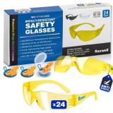Raxwell Clear Safety Glasses, ANSI Z87.1 Certified