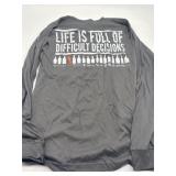 Size Medium Women s Bourbon Theme Long Sleeve Grey