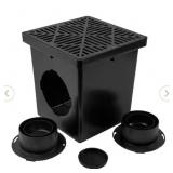 12 in. x 12 in. Drainage Catch Basin, 2 Opening Ki