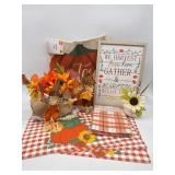 Fall Themed Kitchen Decor Placemats Table Settings