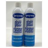Lot of 2, Sprayway Glass Cleaner with Foaming Spra