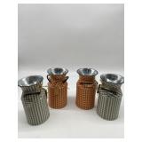 Set Of 4 Fall Tin Decor