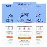 Exp 5/2027 Secret Clinical Strength 100HR Sweat &