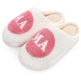 Size 7/8 Fun Cute Mama Slippers for Women, Cute Co