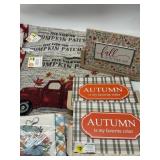 Large Lot of Fall Themed Items, Includes Variety o