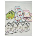Large Lot of Wooden Bird House Design Porch Decor
