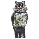 CTREE Owl Decoys to Scare Birds Away with Rotating