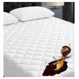 Queen Size Mattress Protector for Bed, White