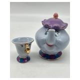 Beauty & The Beast Theme Tea Cup & Tea Pot Set