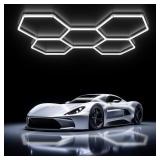 Hexagon Garage Lights, Ultra Bright LED 6500K 156W