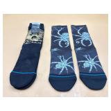 New 2-pairs Stance size medium themed socks