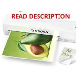 Crenova Laminator Machine with 10 Laminating Sheet