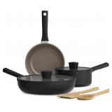 bella 7 Piece Cookware Set with EverGood  Ceramic