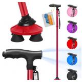 BigAlex Folding Walking Cane with LED Light,Pivoti
