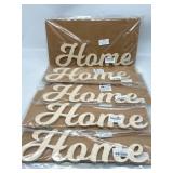 Lot of 5, 16 Inches  Home  Wooden Decor for Shelf,