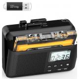 Portable Cassette Player,Cassette to MP3 via SD Ca