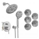 Single Handle 1-Spray Rain Shower Faucet Set 1.8 G