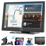 Wireless Apple Carplay Screen for Car, 9" HD Touch
