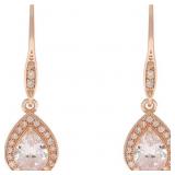 Anne Klein "Classics" Rose Gold-Tone Cubic Zirconi