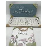 Lot of 3 Sign Decor for Home, Variety of Designs/S