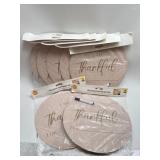 7 Pack Of Perfect Harvest Round Wooden Placemats a