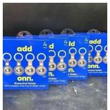 4 Ct Onn AirTag Holder with Carabiner Style Ring V