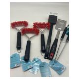 Lot of 6 PCs Grill Tools, Includes 3 Ct Double Spi