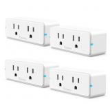 Govee Dual Smart Plug 4 Pack, 15A WiFi Bluetooth O