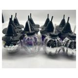 Lot of 12 Halloween Them Disco Ball & Pumpkin Desi