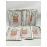 Lot of 7, 8 x 10 Inches Photo Frame Wood Grain Des